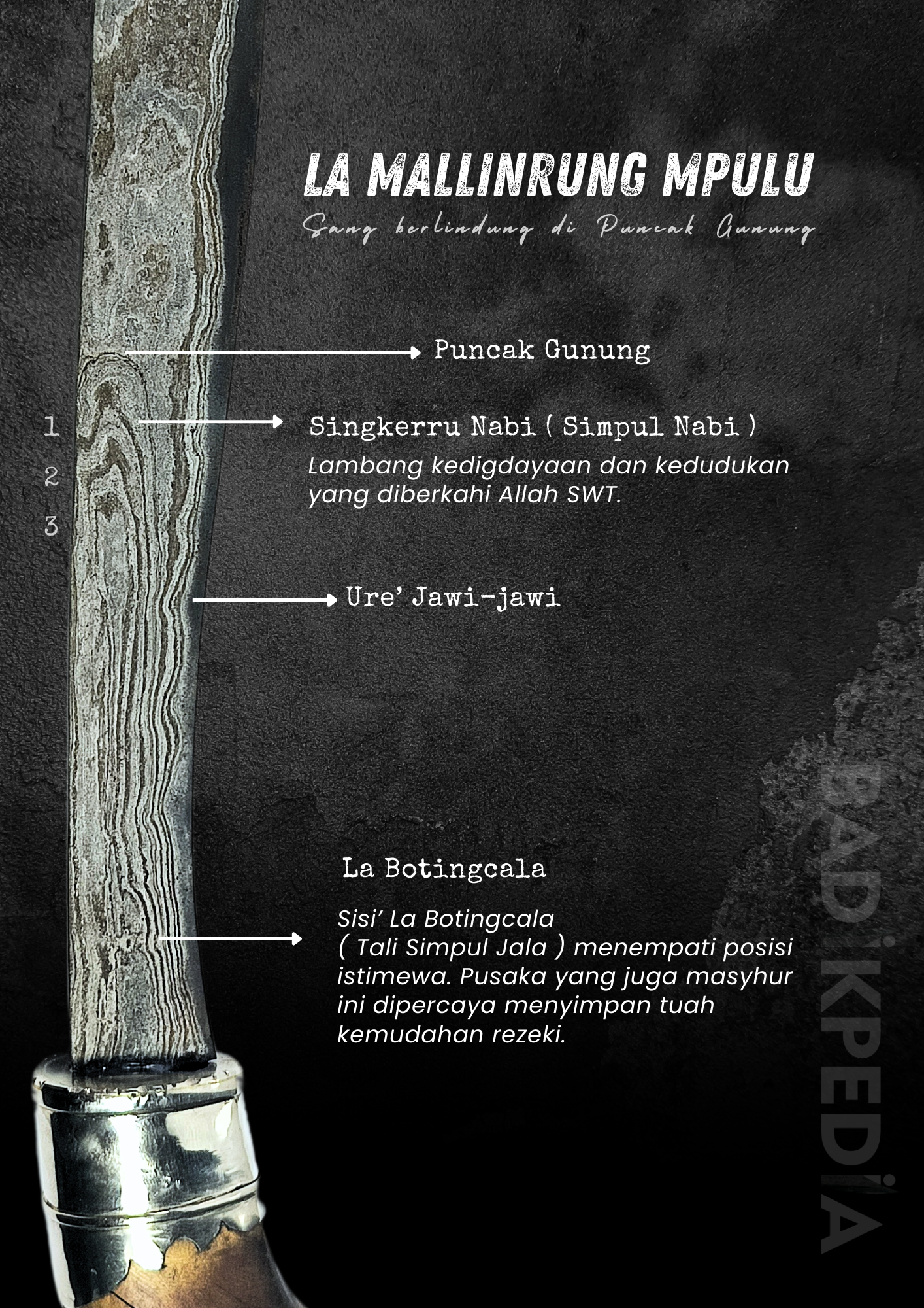 Badik Toasi La Mallinrung Mpulu 3