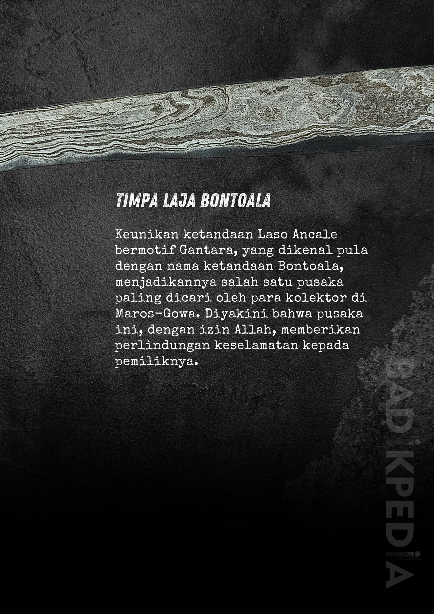 Badik Toasi La Mallinrung Mpulu 4