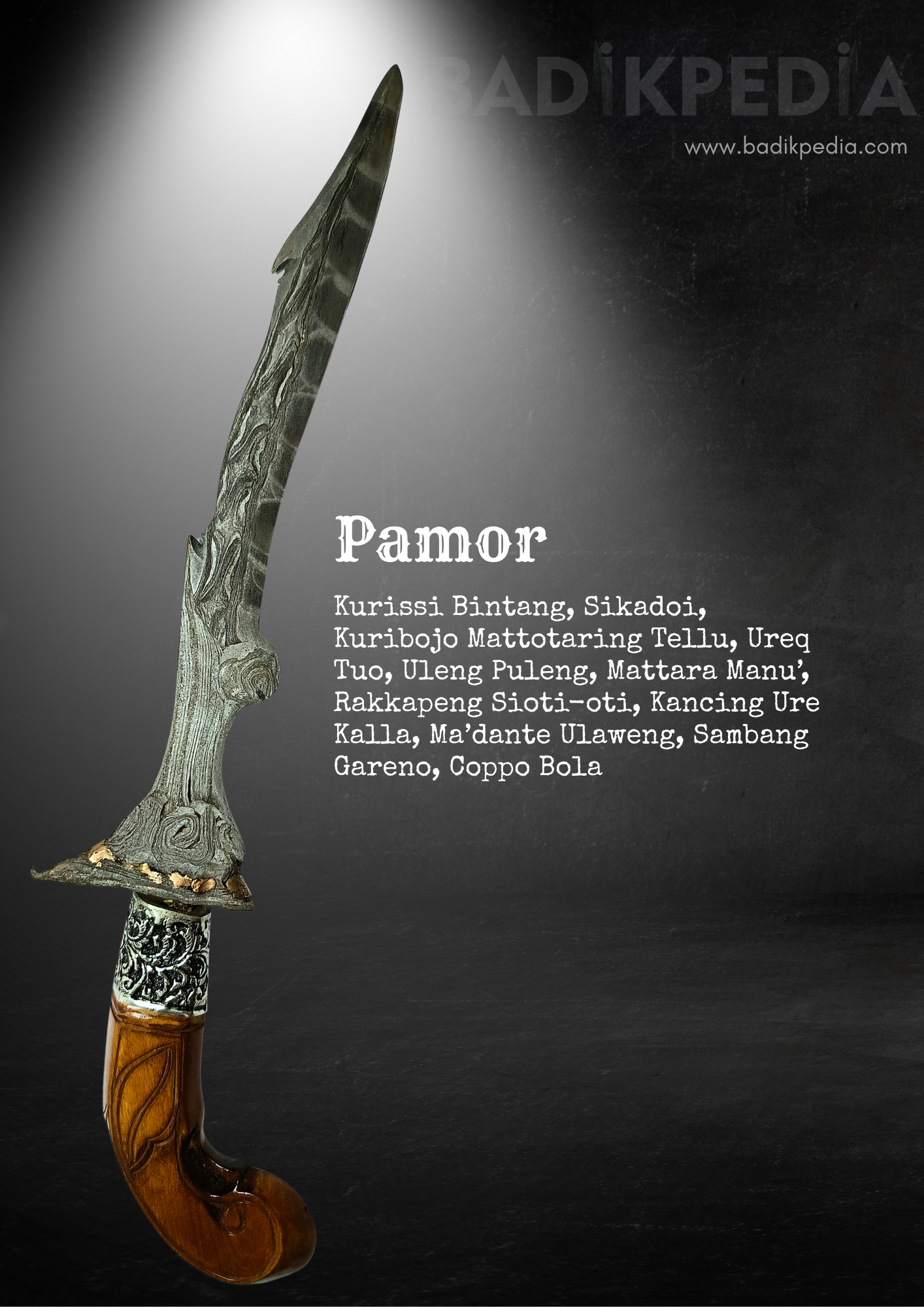 8 Keris kontenporer Pusaka Bugis Luwu