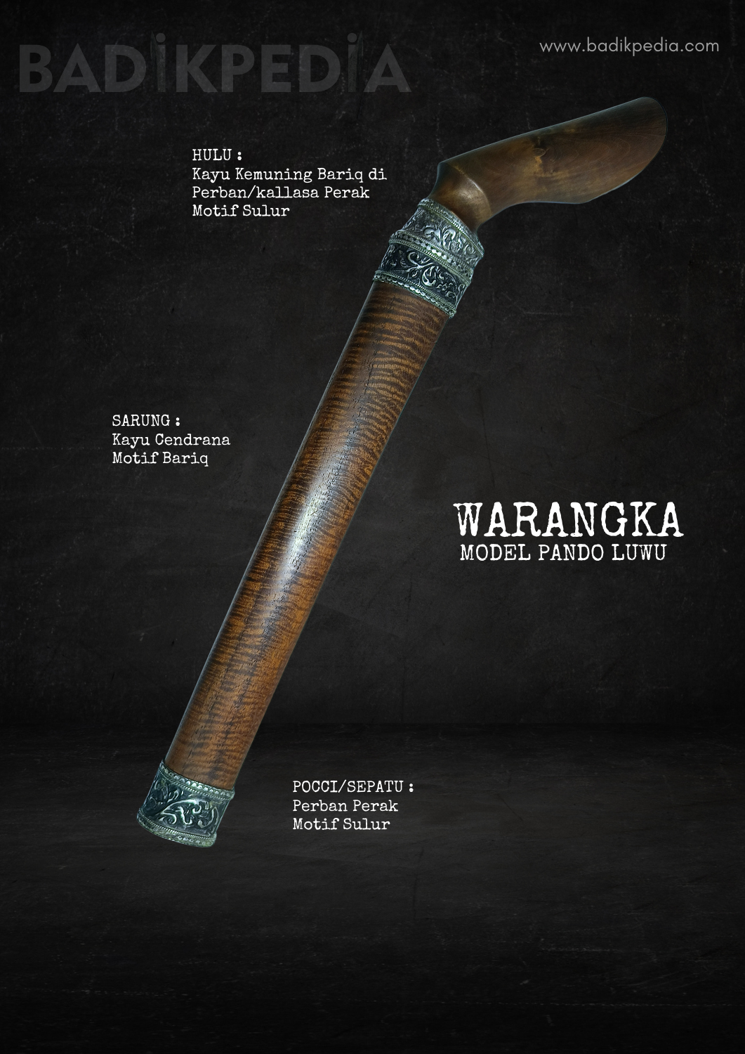 Keris kontenporer Pusaka Bugis Luwu