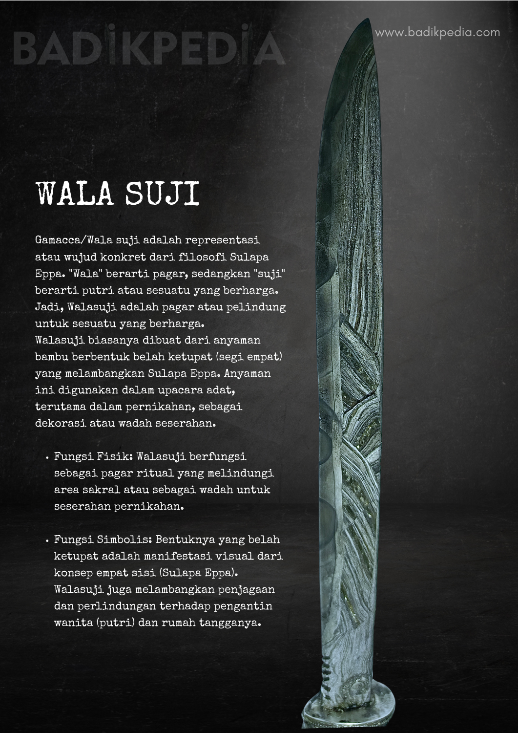 Keris kontenporer Pusaka Bugis Luwu