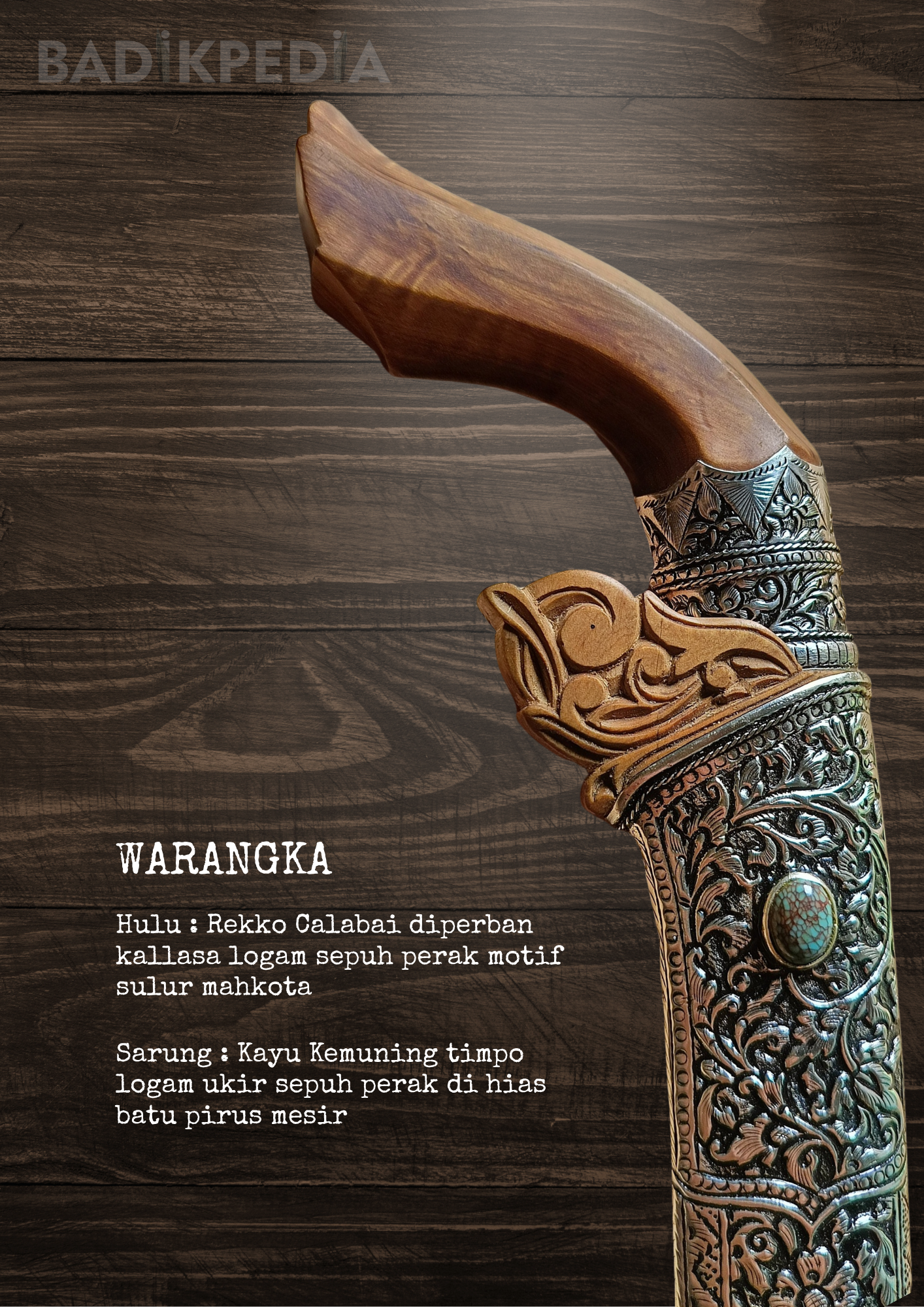 Keris kontenporer Pusaka Bugis Luwu