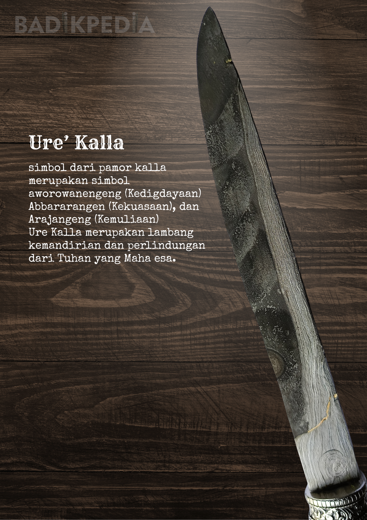 Keris kontenporer Pusaka Bugis Luwu