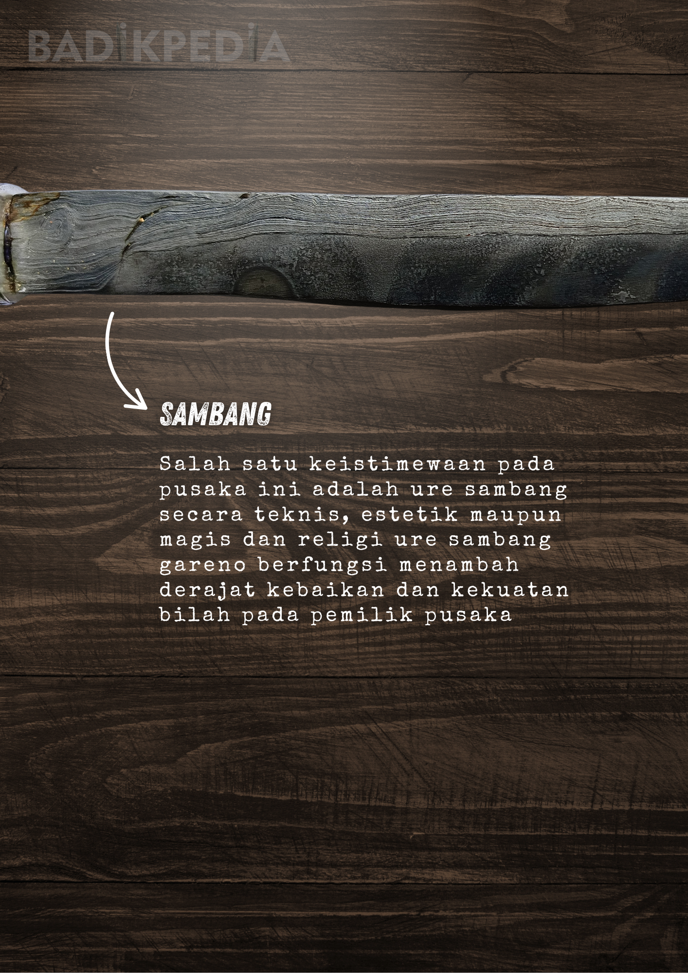 Keris kontenporer Pusaka Bugis Luwu