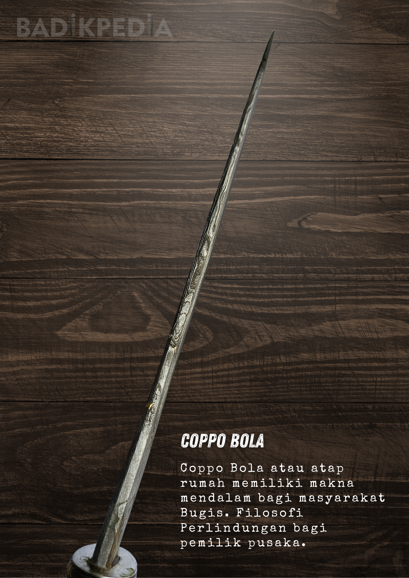 Keris kontenporer Pusaka Bugis Luwu