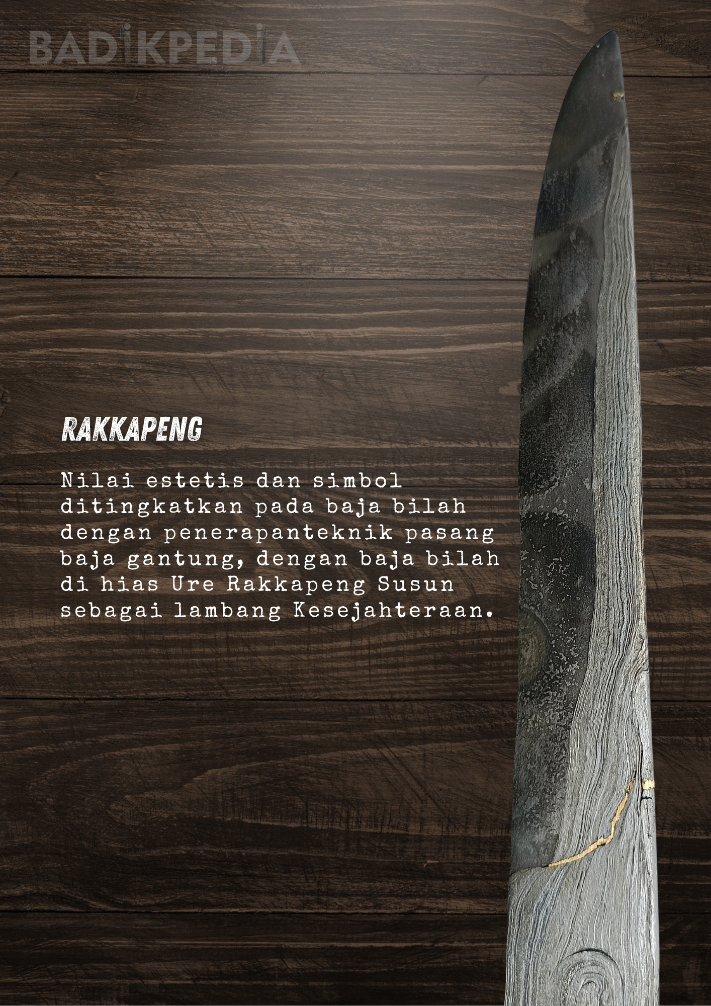 Keris kontenporer Pusaka Bugis Luwu